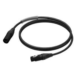 PROCAB KABEL MĘSKI ZŁĄCZE XLR - ŻEŃSKIE ZŁĄCZE XLR, ULTRAFLEX™, 0,5 M