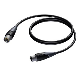 PROCAB KABEL MĘSKIE ZŁĄCZE XLR - ŻEŃSKIE ZŁĄCZE XLR, 1,5 M
