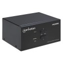 Przełącznik KVM HDMI/USB 2x1 Dual-Monitor Video 4K*30Hz