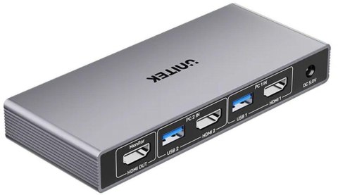 Unitek Przełącznik KVM 4K@60Hz USB 3.0 HDMI Unitek Przełącznik KVM 4K@60Hz USB 3.0 HDMI