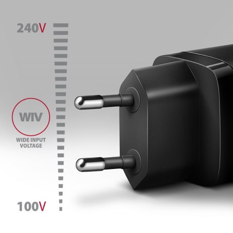 Axagon ACU-PQ20 wall charger QC3.0/AFC/FCP+ PD type-C 20 W - schwarz - USB Typ C Telefon komórkowy, Smartfon, Smartwatch, Tablet Axagon ACU-PQ20 wall charger QC3.0/AFC/FCP+ PD type-C 20 W - schwarz - USB Typ C Telefon komórkowy, Smartfon, Smartwatch, Tablet