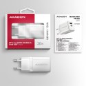 Axagon ACU-PQ20W ładowarka do urządzeń przenośnych Uniwersalne Biały Prąd przemienny Szybkie ładowanie Wewnętrzna