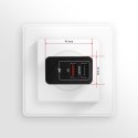 Axagon ACU-QS24 ładowarka do urządzeń przenośnych Smartfon Czarny Prąd przemienny Szybkie ładowanie Wewnętrzna