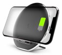 Denver QI chargers QI Charging pad Smartfon Czarny, Srebrny USB Bezprzewodowe ładowanie Wewnętrzna, Zewnętrzna