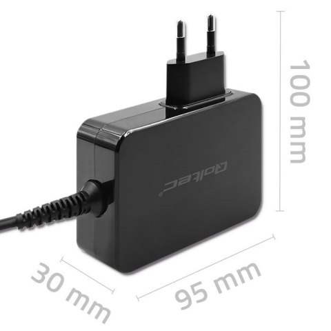 Ładowarka Qoltec 52387 GAN POWER PRO 1XUSB-C 90W 5-20V 3-4.5A CZARNA