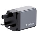 Ładowarka sieciowa Verbatim GaN GNC-65 2xUSB-C Uniwersalna