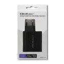 Qoltec 51716 Ładowarka sieciowa | 63W | 5-20V | 1.5-3A | USB typ C PD | USB QC 3.0 | Czarna