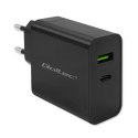 Qoltec 52378 ładowarka do urządzeń przenośnych Laptop, Przenośna konsola do gier, Power bank, Smartfon, Smartwatch, Tablet Czarn