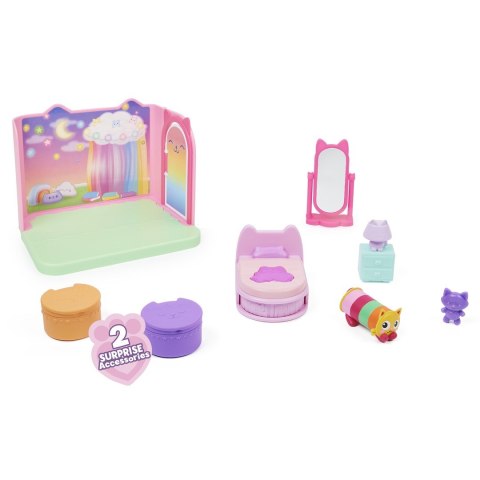 Sypialnia do domu dla lalek Gabby's Dollhouse GDH PYS Deluxe Room Bedroom GML Sypialnia do domu dla lalek Gabby's Dollhouse GDH PYS Deluxe Room Bedroom GML