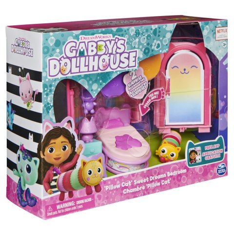Sypialnia do domu dla lalek Gabby's Dollhouse GDH PYS Deluxe Room Bedroom GML Sypialnia do domu dla lalek Gabby's Dollhouse GDH PYS Deluxe Room Bedroom GML