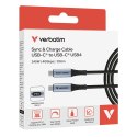 Verbatim 31849 kabel USB USB4 Gen 2x2 1,2 m USB C Czarny