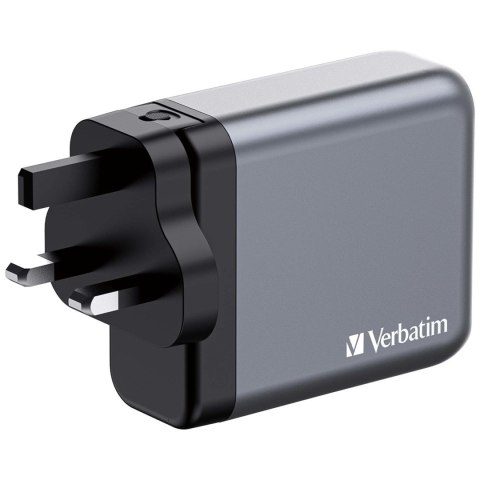 Verbatim GaN charger 140W, 1x USB-A, 3x USB-C Verbatim GaN charger 140W, 1x USB-A, 3x USB-C