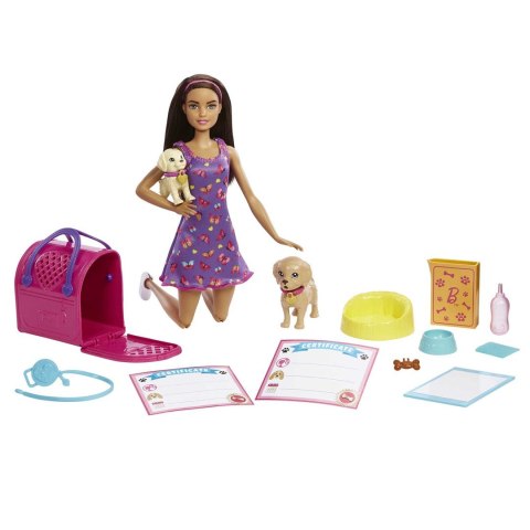 Barbie Adopcja piesków Zestaw + lalka HKD86 Barbie Adopcja piesków Zestaw + lalka HKD86