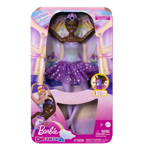Barbie Baletnica Magiczne światełka Lalka Brunetka HLC26 Barbie Baletnica Magiczne światełka Lalka Brunetka HLC26