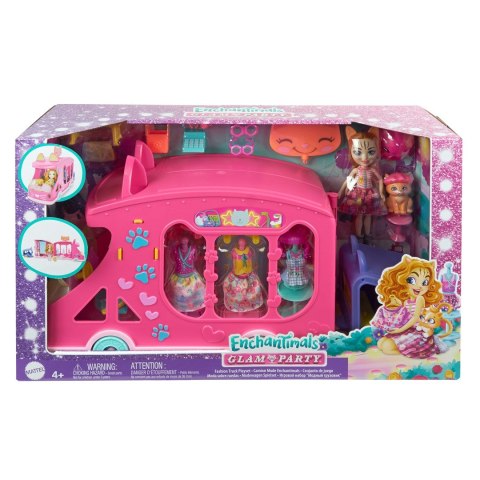 Enchantimals Mobilne studio mody Zestaw + lalka Kotek HPB34 Enchantimals Mobilne studio mody Zestaw + lalka Kotek HPB34
