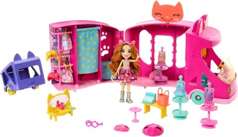 Enchantimals Mobilne studio mody Zestaw + lalka Kotek HPB34 Enchantimals Mobilne studio mody Zestaw + lalka Kotek HPB34