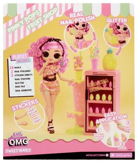 LOL Surprise OMG Lalka Pinky Pops Fruit Shop + Sweet Nails LOL Surprise OMG Lalka Pinky Pops Fruit Shop + Sweet Nails