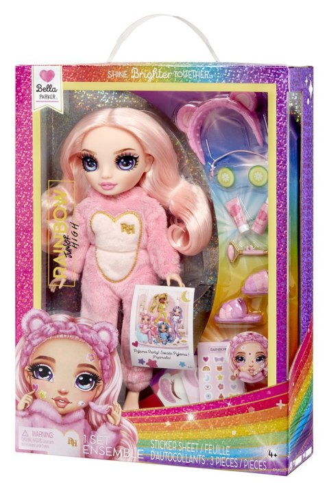 Rainbow High Junior High PJ Party Fashion Doll- Bella (Pink) Rainbow High Junior High PJ Party Fashion Doll- Bella (Pink)