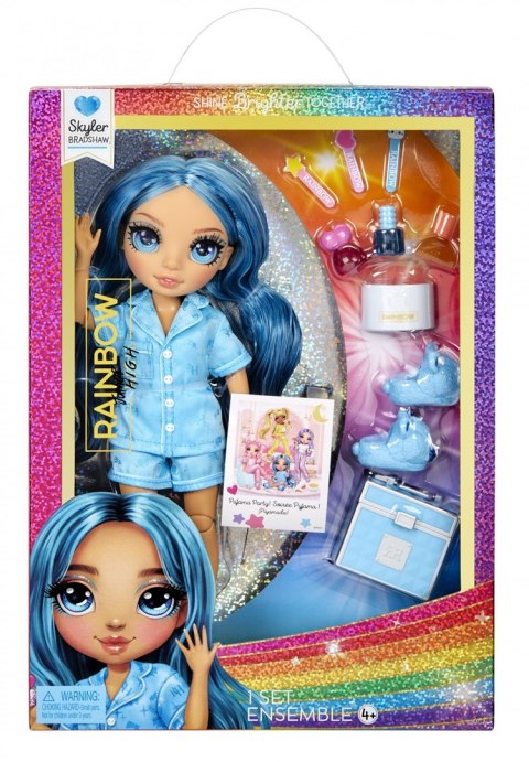 Rainbow High Junior High PJ Party Fashion Doll- Skyler (Blue) Rainbow High Junior High PJ Party Fashion Doll- Skyler (Blue)