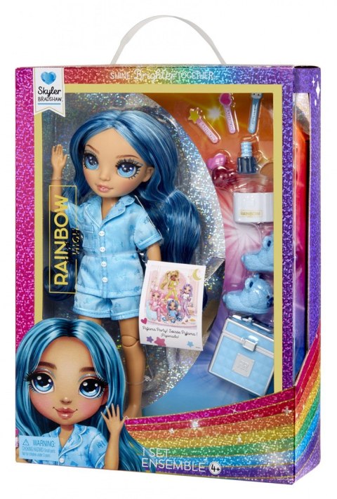 Rainbow High Junior High PJ Party Fashion Doll- Skyler (Blue) Rainbow High Junior High PJ Party Fashion Doll- Skyler (Blue)