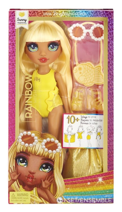 Rainbow High Swim & Style Fashion Doll- Sunny (Yellow) Rainbow High Swim & Style Fashion Doll- Sunny (Yellow)