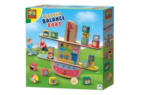 SES Creative Wooden balance boat Gra na równowagę SES Creative Wooden balance boat Gra na równowagę