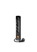 ACAR X5 Czarny 5 x gniazdo sieciowe 230 V 3m