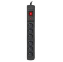 Armac M6/25/CZ rozdzielacz zasilania PDU 6 x gniazdo sieciowe Czarny