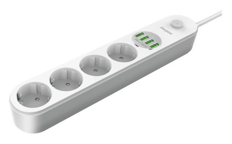 Energizer EPB2500W00EU rozgałęziacz 2 m 4 x gniazdo sieciowe Wewnętrzna Biały Energizer EPB2500W00EU rozgałęziacz 2 m 4 x gniazdo sieciowe Wewnętrzna Biały