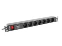 LANBERG LISTWA ZAS. RACK PDU (1U,16A,7X SHUKO,2M)