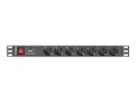 LANBERG LISTWA ZAS. RACK PDU (1U,16A,7X SHUKO,2M)