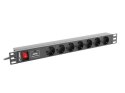 LANBERG LISTWA ZAS. RACK PDU (1U,16A,7X SHUKO,2M)