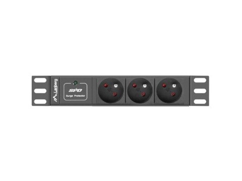 LANBERG LISTWA ZASILAJĄCA RACK 10" (1U, 10A, 3X SHUKO) LANBERG LISTWA ZASILAJĄCA RACK 10" (1U, 10A, 3X SHUKO)