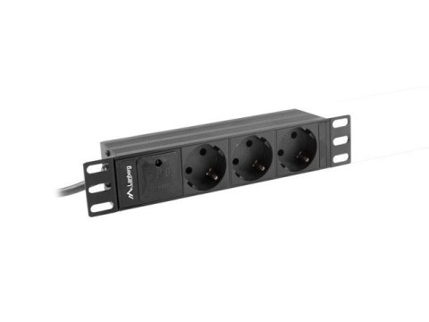 LANBERG LISTWA ZASILAJĄCA RACK 10" (1U, 10A, 3X SHUKO) LANBERG LISTWA ZASILAJĄCA RACK 10" (1U, 10A, 3X SHUKO)