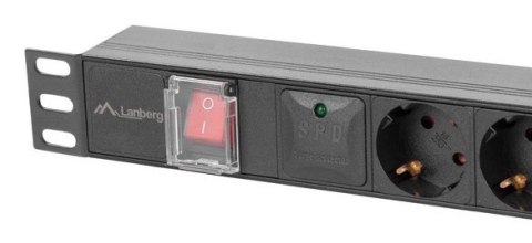 Lanberg PDU-05F-0200-IEC-BK rozdzielacz zasilania PDU 5 x gniazdo sieciowe 1U Czarny Lanberg PDU-05F-0200-IEC-BK rozdzielacz zasilania PDU 5 x gniazdo sieciowe 1U Czarny