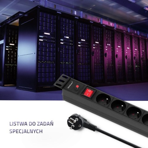 Listwa Qoltec 53996 (kolor czarny) Listwa Qoltec 53996 (kolor czarny)