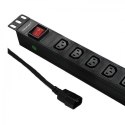 Listwa Qoltec 53998 (kolor czarny)
