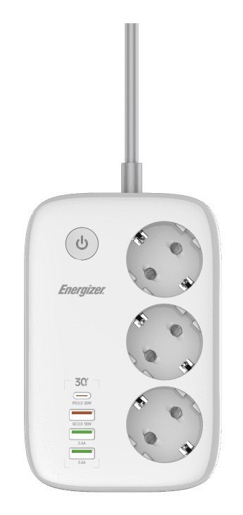Listwa zasilająca Energizer z WiFi 3 gniazda EPB2500W02EU Listwa zasilająca Energizer z WiFi 3 gniazda EPB2500W02EU