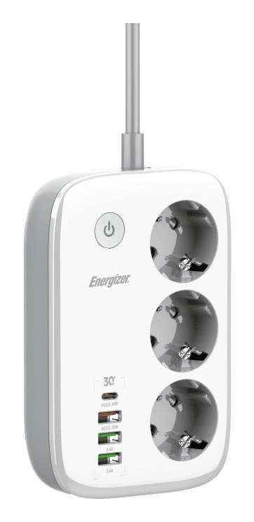 Listwa zasilająca Energizer z WiFi 3 gniazda EPB2500W02EU Listwa zasilająca Energizer z WiFi 3 gniazda EPB2500W02EU