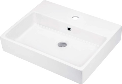 Umywalka ceramiczna nablatowa/ścienna z miejscem na baterię - 50x40 cm Umywalka ceramiczna nablatowa/ścienna z miejscem na baterię - 50x40 cm
