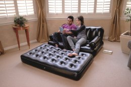 Bestway 75054 Sofa wielofunkcyjna, Materac dwuosobowy 1.88m x 1.52m x 62cm czarna
