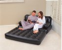 Bestway 75054 Sofa wielofunkcyjna, Materac dwuosobowy 1.88m x 1.52m x 62cm czarna