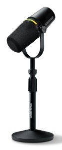 Shure MV7+-K-BNDL - Mikrofon lektorski/wokalny ze złączem XLR/USB-C Czarny + statyw biurkowy GATOR