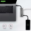 Axagon HMC-5G2 stacja dokująca USB 3.2 Gen 2 (3.1 Gen 2) Type-C Szary