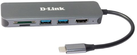 D-Link DUB-2327 stacja dokująca Przewodowa USB Type-C Szary D-Link DUB-2327 stacja dokująca Przewodowa USB Type-C Szary