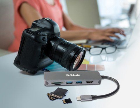 D-Link DUB-2327 stacja dokująca Przewodowa USB Type-C Szary D-Link DUB-2327 stacja dokująca Przewodowa USB Type-C Szary