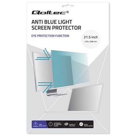 Filtr światła niebieskiego 21.5" | 16:9 | Ochrona wzroku | Anti Glare | Matowy | na monitor Filtr światła niebieskiego 21.5" | 16:9 | Ochrona wzroku | Anti Glare | Matowy | na monitor