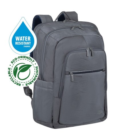 RIVACASE PLECAK NA LAPTOP 17,3" ALPENDORF ECO, SZARY, MATERIAŁ WODOODPORNY, EKO RPET, KIESZENIE NA SMARTFON, DOKUM., AKCES. RIVACASE PLECAK NA LAPTOP 17,3" ALPENDORF ECO, SZARY, MATERIAŁ WODOODPORNY, EKO RPET, KIESZENIE NA SMARTFON, DOKUM., AKCES.