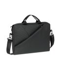 RIVACASE TORBA NA LAPTOP 13,3" TIVOLI, CZARNA, POLIESTER, KIESZENIE NA TABLET 10,1", SMARTFON, DOKUMENTY I AKCESORIA
