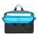 RIVACASE TORBA NA LAPTOP 15,6-16 ALPENDORF ECO, CZARNA, MATERIAŁ WODOODPORNY, EKO RPET, KIESZENIE NA SMARTFON, DOKUM.,AKCES.